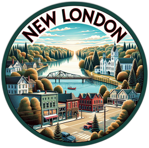 New London Minnesota Souvenir Vinyl Decal Sticker 2-Inch