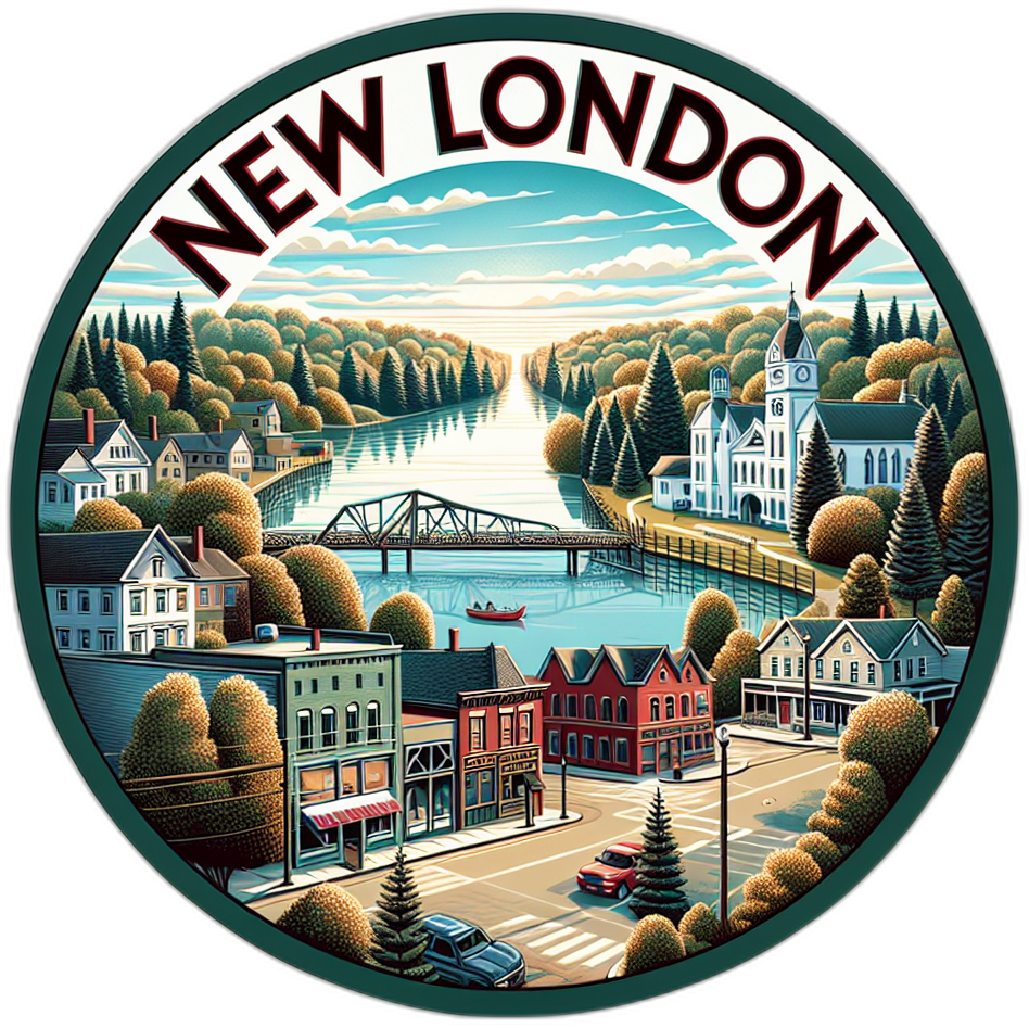 New London Minnesota Souvenir Vinyl Decal Sticker 2-Inch