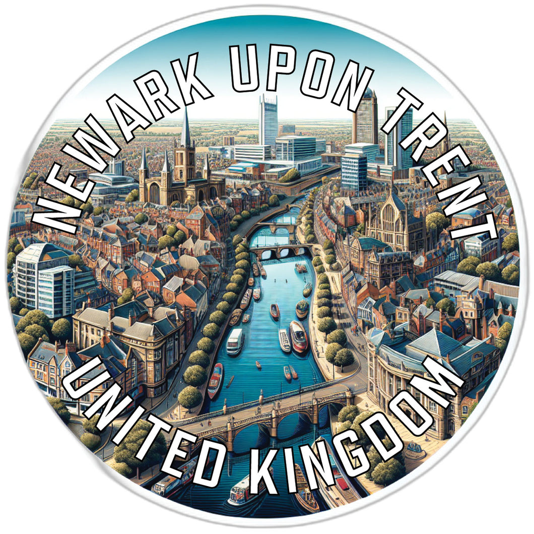 Newark upon Trent United Kingdom Souvenir Die Cut Flat Magnet 6-Inch