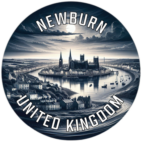 Newburn United Kingdom Souvenir Die Cut Flat Magnet 3-Inch