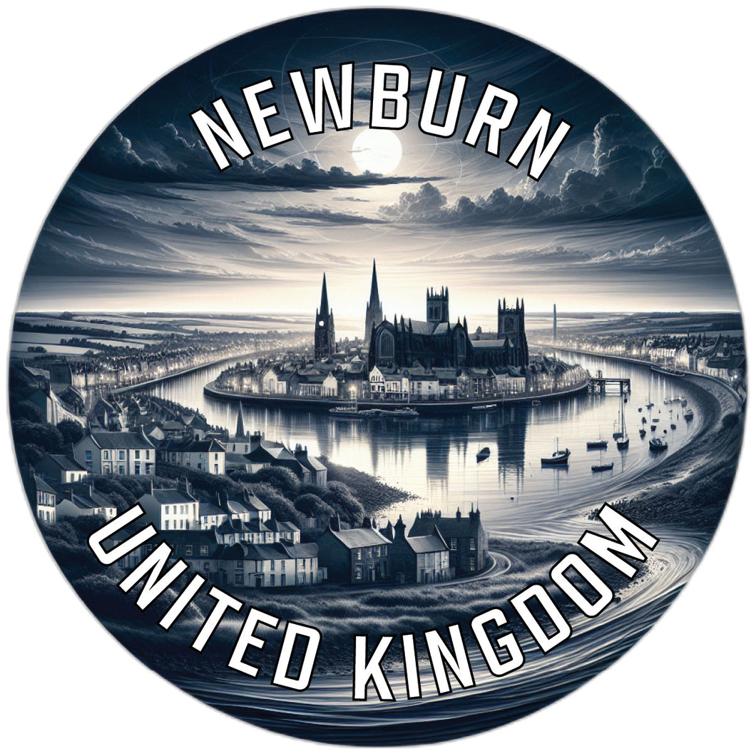 Newburn United Kingdom Souvenir Die Cut Flat Magnet 3-Inch