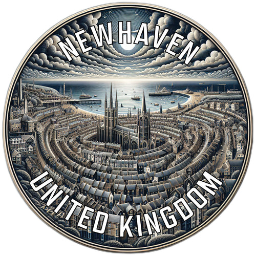 Newhaven United Kingdom Souvenir Die Cut Flat Magnet 2-Inch