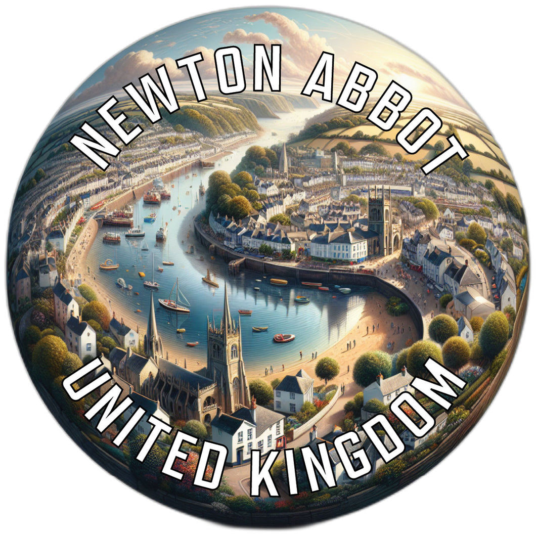 Newton Abbot United Kingdom Souvenir Die Cut Flat Magnet 6-Inch
