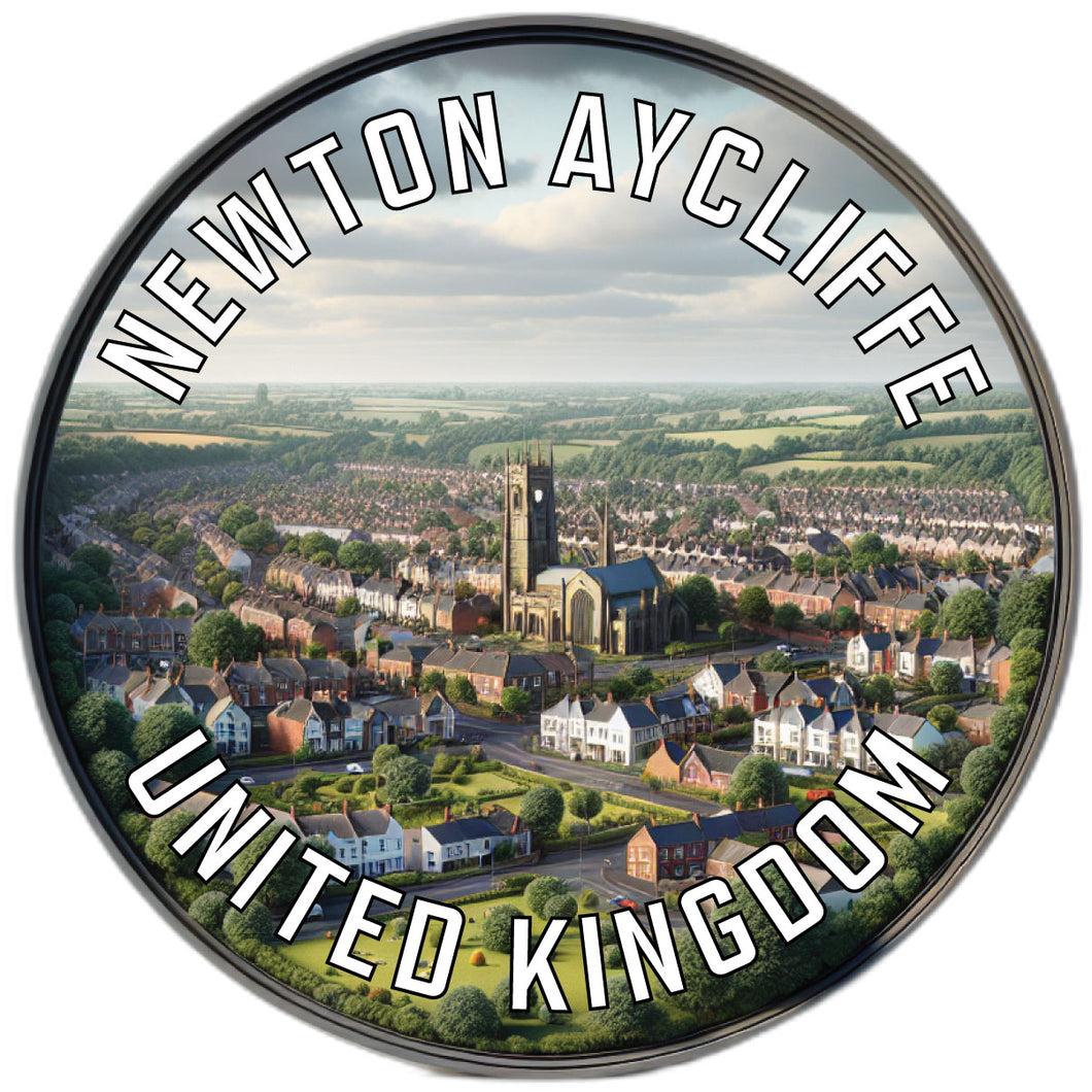 Newton Aycliffe United Kingdom Souvenir Die Cut Flat Magnet 6-Inch