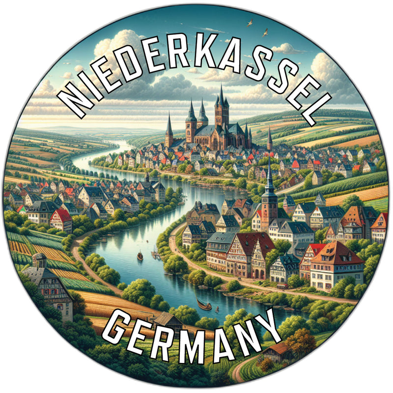 Niederkassel Germany Souvenir Die Cut Flat Magnet 6-Inch