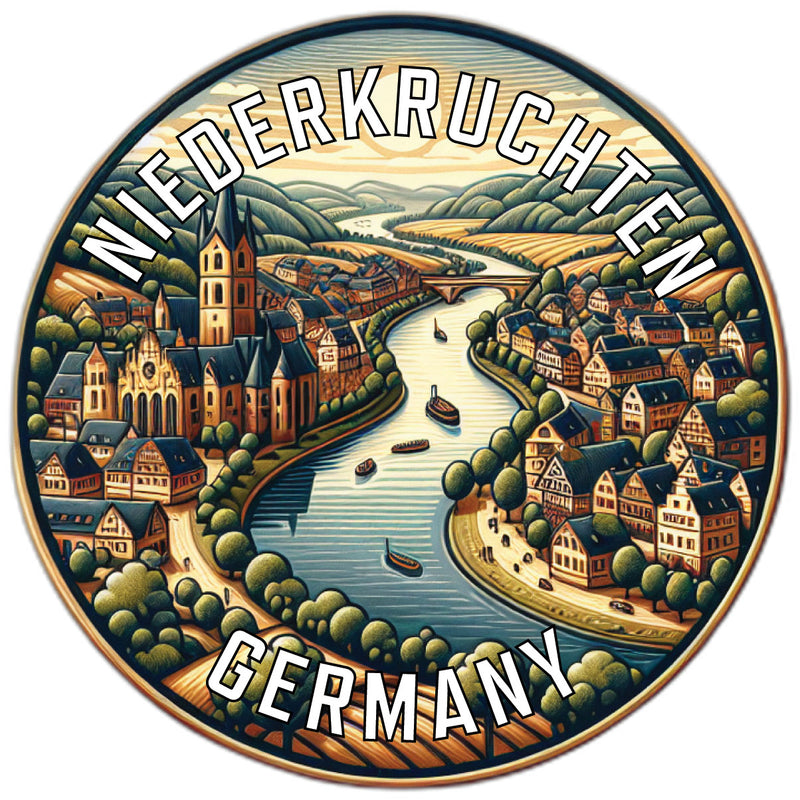 Niederkruchten Germany Souvenir Die Cut Flat Magnet 2-Inch