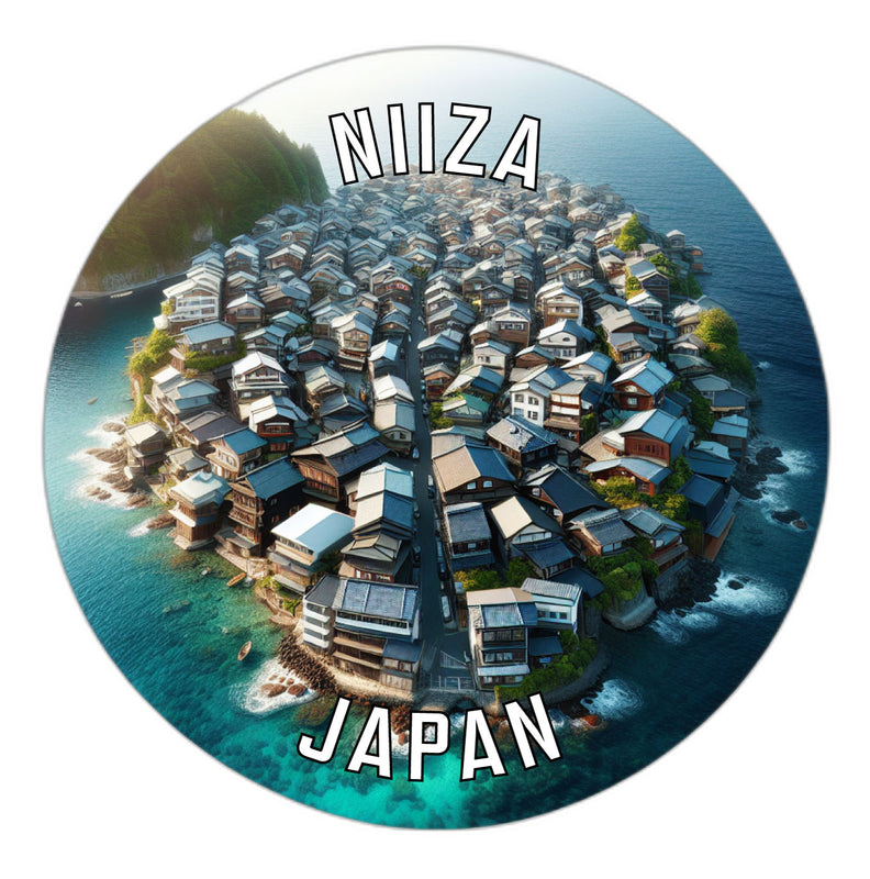 Niiza Japan Souvenir Die Cut Flat Magnet 6-Inch