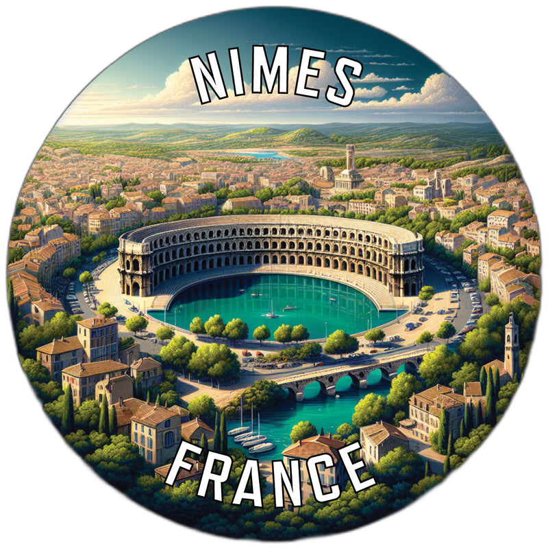 Nimes France Souvenir Vinyl Decal Sticker 2-Inch