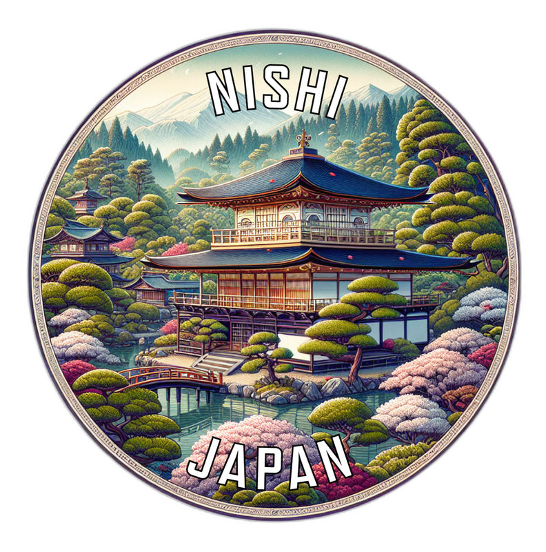 Nishi Japan Souvenir Vinyl Decal Sticker 2-Inch