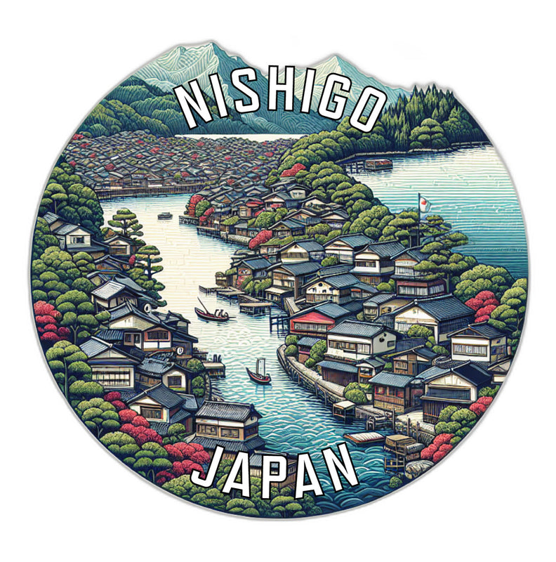 Nishigo Japan Souvenir Die Cut Flat Magnet 2-Inch