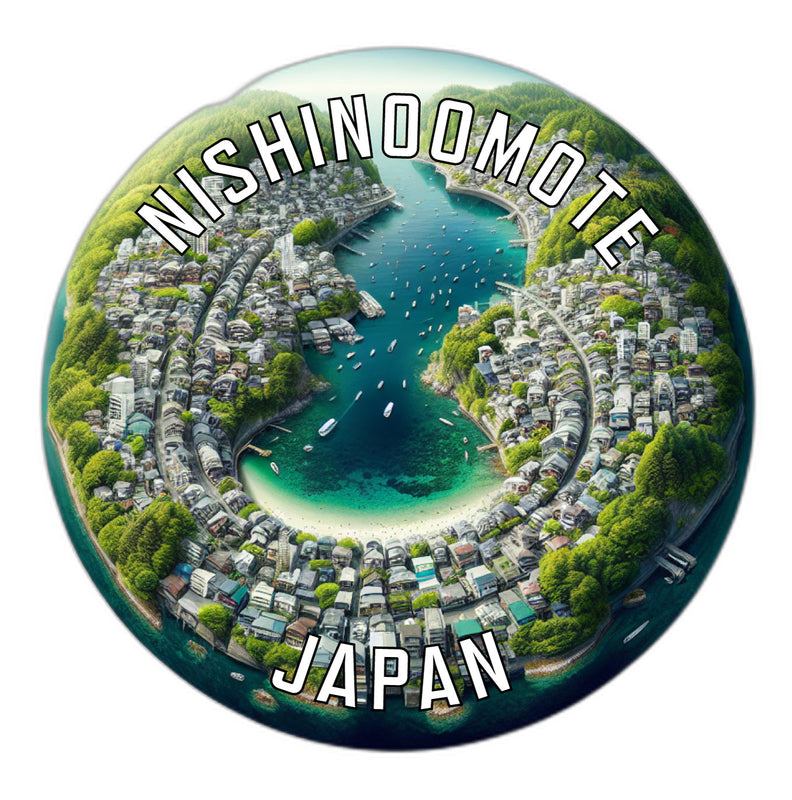 Nishinoomote Japan Souvenir Die Cut Flat Magnet 4-Inch