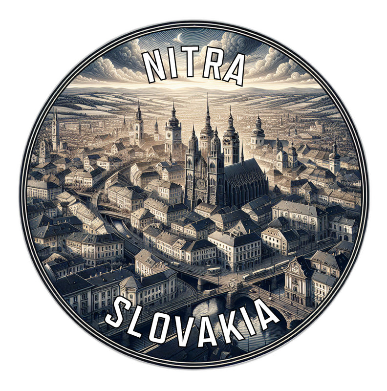 Nitra Slovakia Souvenir Die Cut Flat Magnet 6-Inch