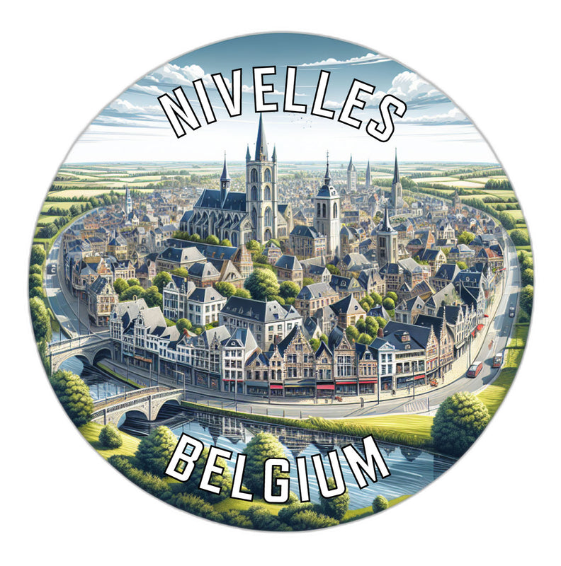 Nivelles Belgium Souvenir Vinyl Decal Sticker 6-Inch