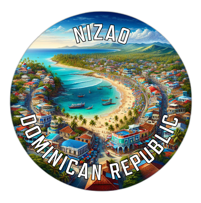 Nizao Dominican Republic Souvenir Die Cut Flat Magnet 2-Inch