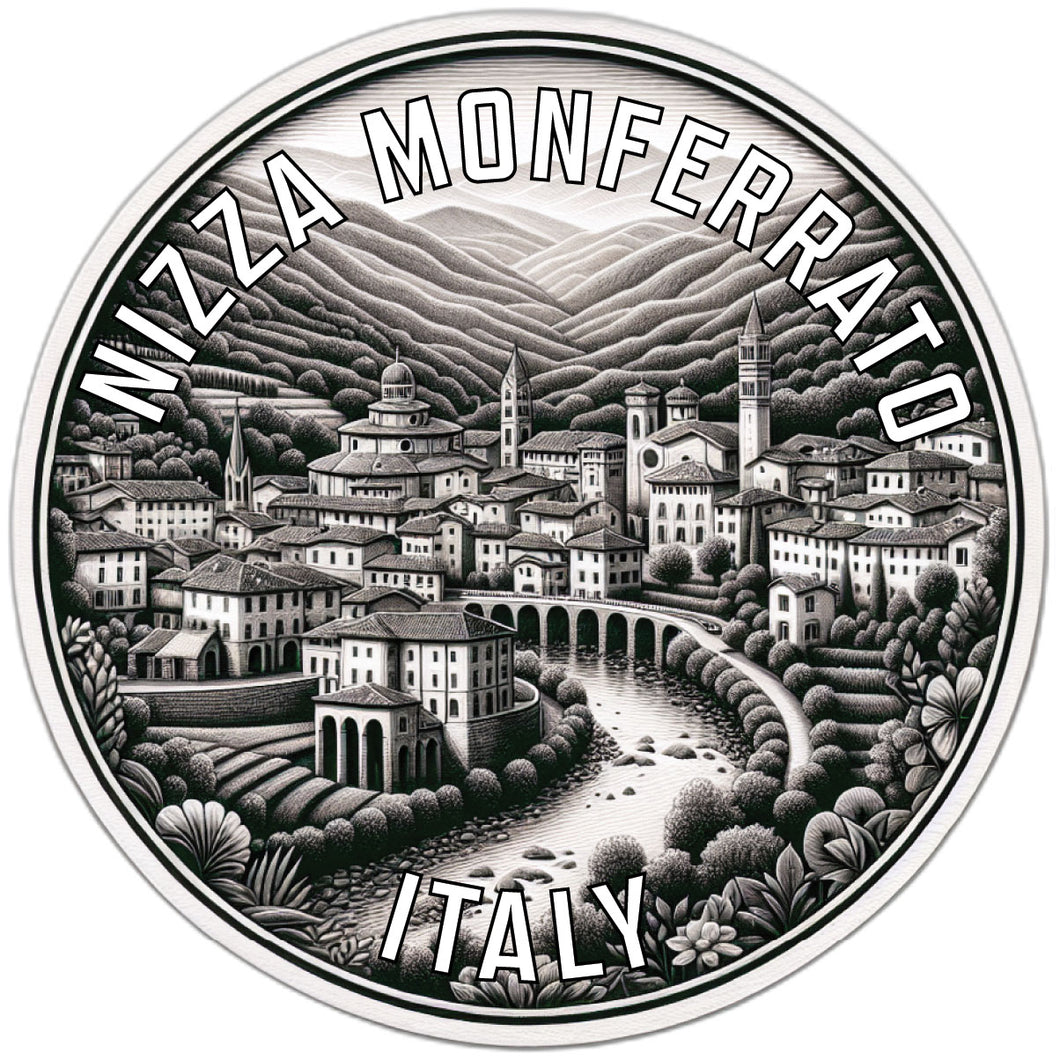 Nizza Monferrato Italy Souvenir Vinyl Decal Sticker 4-Inch