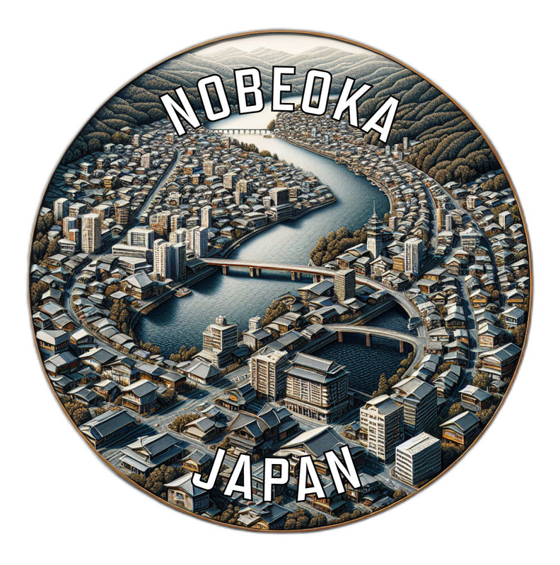 Nobeoka Japan Souvenir Die Cut Flat Magnet 6-Inch