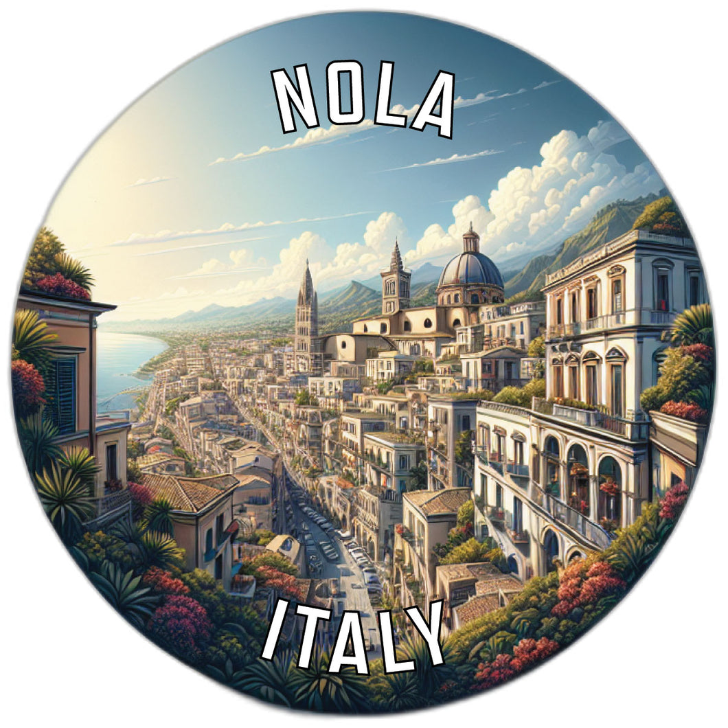 Nola Italy Souvenir Die Cut Flat Magnet 6-Inch