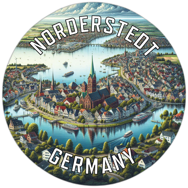 Norderstedt Germany Souvenir Die Cut Flat Magnet 2-Inch