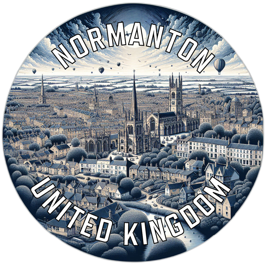Normanton United Kingdom Souvenir Die Cut Flat Magnet 6-Inch