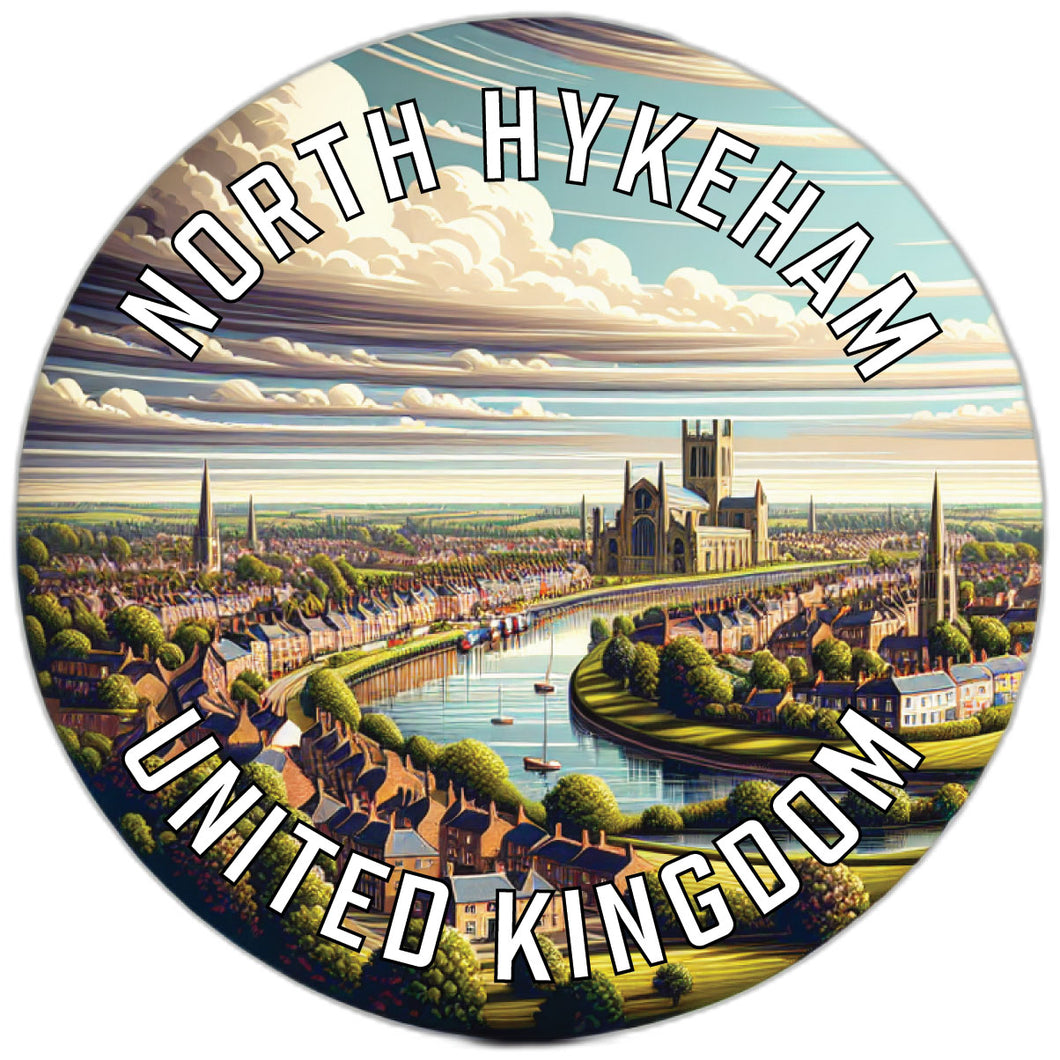 North Hykeham United Kingdom Souvenir Die Cut Flat Magnet 2-Inch