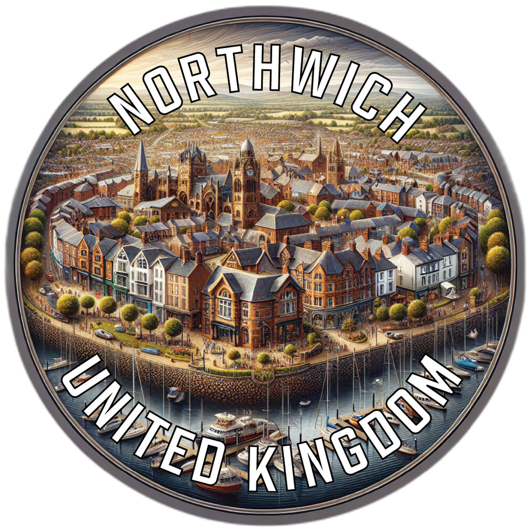 Northwich United Kingdom Souvenir Die Cut Flat Magnet 2-Inch