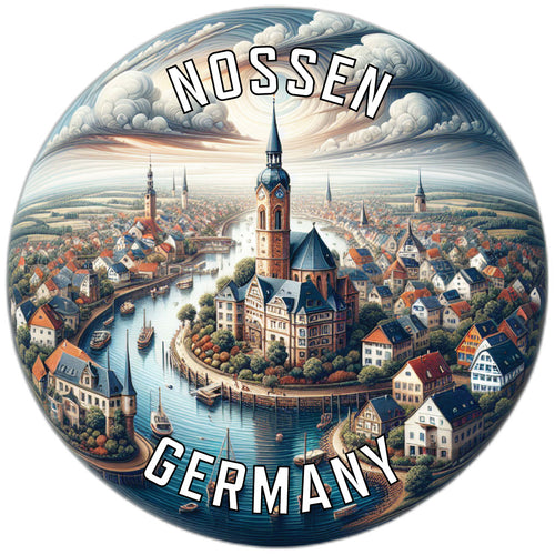 Nossen Germany Souvenir Die Cut Flat Magnet 6-Inch