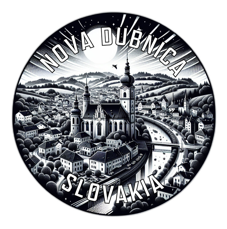 Nova Dubnica Slovakia Souvenir Die Cut Flat Magnet 2-Inch
