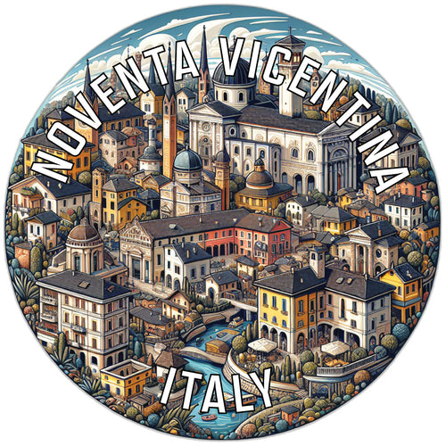 Noventa Vicentina Italy Souvenir Die Cut Flat Magnet 2-Inch