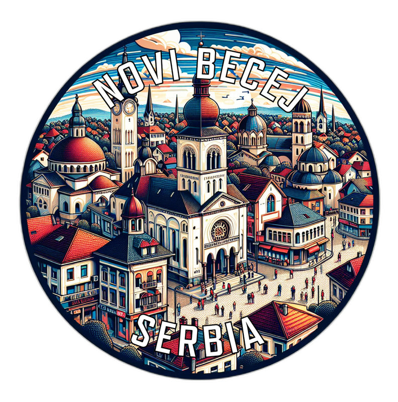 Novi Becej Serbia Souvenir Vinyl Decal Sticker 2-Inch