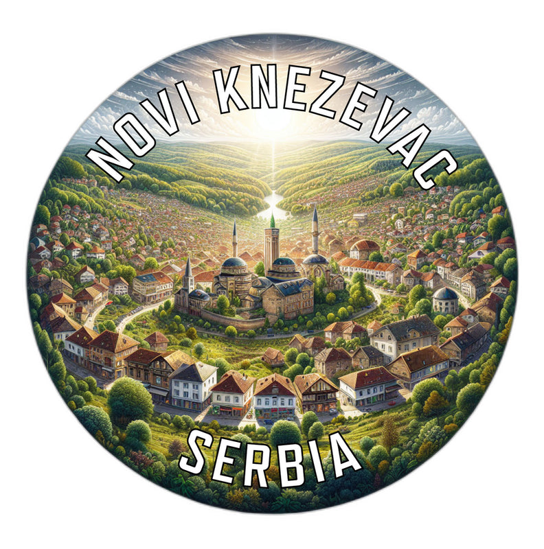 Novi Knezevac Serbia Souvenir Die Cut Flat Magnet 2-Inch