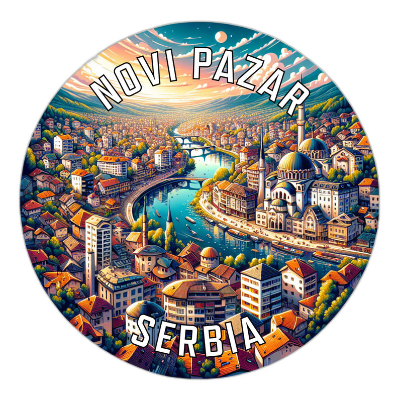 Novi Pazar Serbia Souvenir Vinyl Decal Sticker 6-Inch