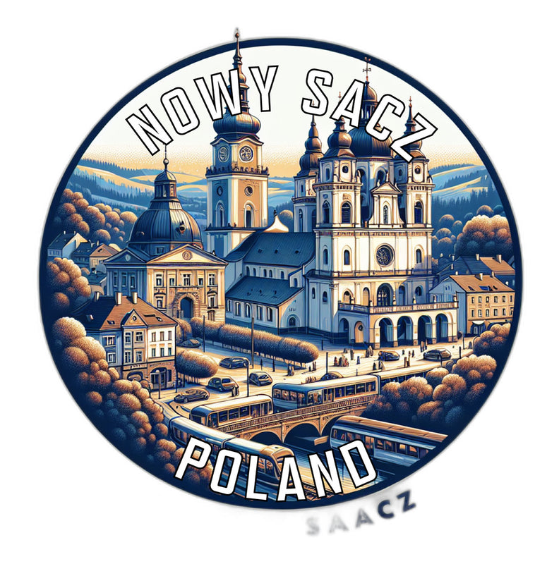Nowy Sacz Poland Souvenir Vinyl Decal Sticker 6-Inch