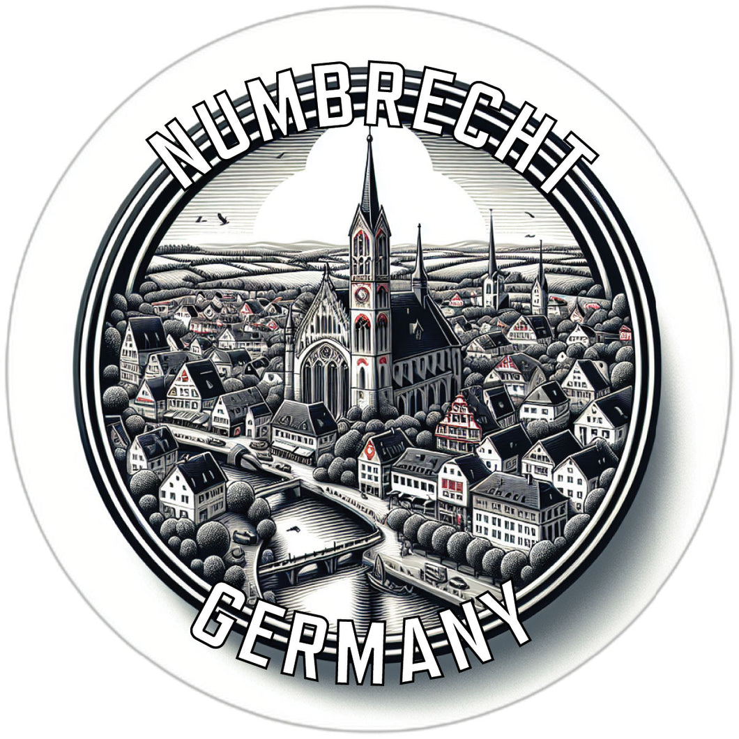 Numbrecht Germany Souvenir Vinyl Decal Sticker 2-Inch