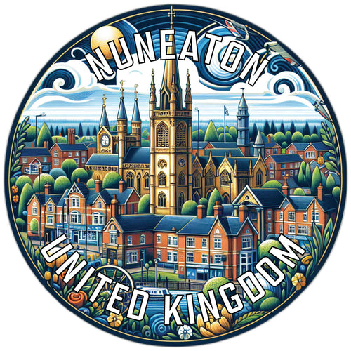 Nuneaton United Kingdom Souvenir Vinyl Decal Sticker 6-Inch