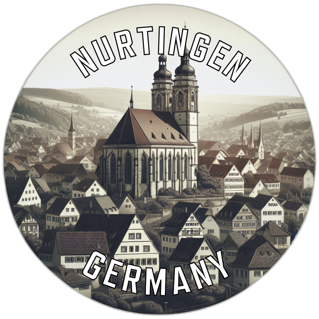 Nurtingen Germany Souvenir Die Cut Flat Magnet 6-Inch