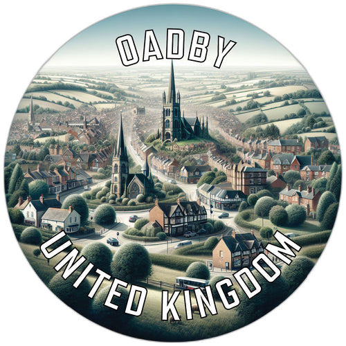 Oadby United Kingdom Souvenir Die Cut Flat Magnet 2-Inch