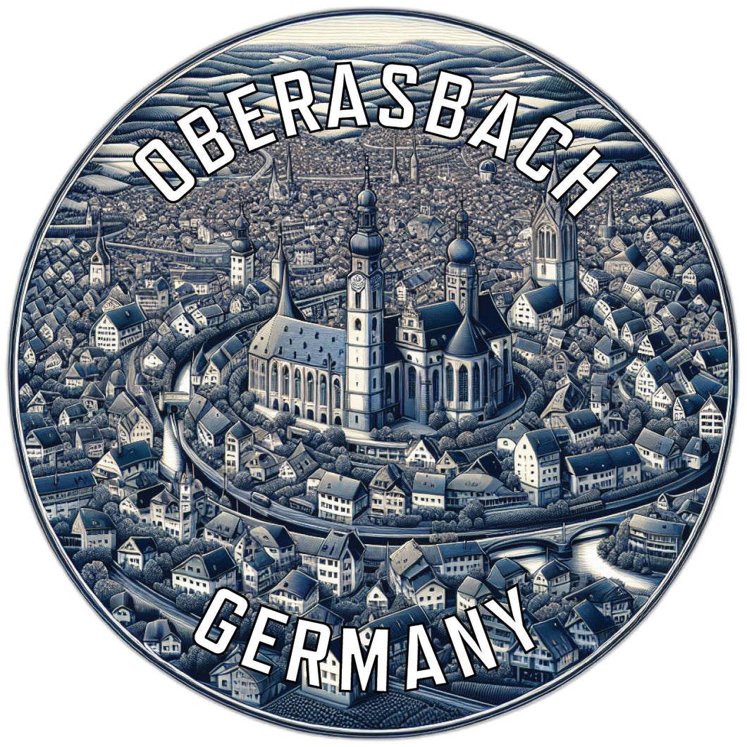 Oberasbach Germany Souvenir Vinyl Decal Sticker 6-Inch