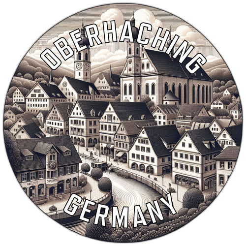 Oberhaching Germany Souvenir Die Cut Flat Magnet 2-Inch