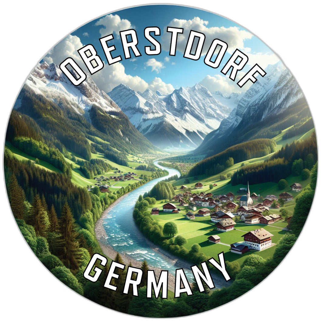 Oberstdorf Germany Souvenir Die Cut Flat Magnet 2-Inch