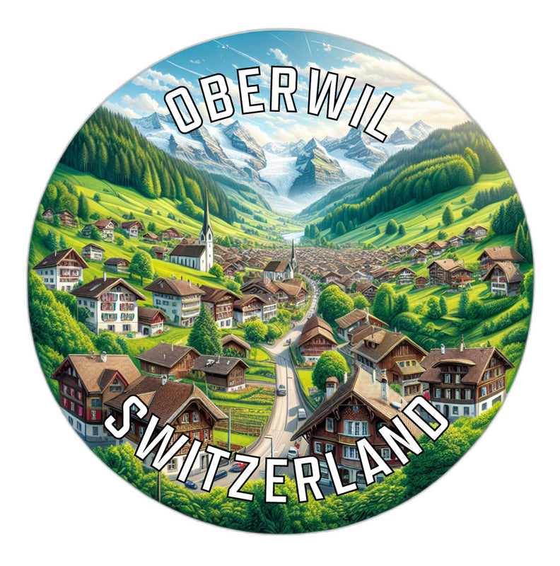 Oberwil Switzerland Souvenir Vinyl Decal Sticker 2-Inch