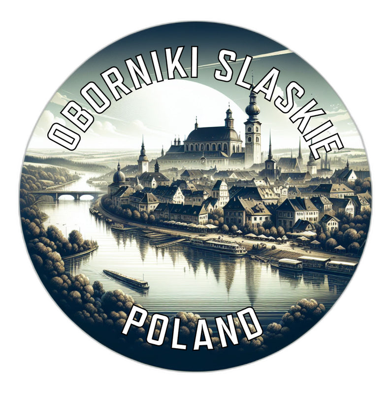 Oborniki Slaskie Poland Souvenir Die Cut Flat Magnet 2-Inch