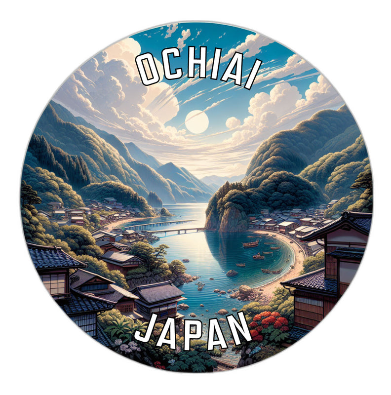 Ochiai Japan Souvenir Die Cut Flat Magnet 6-Inch