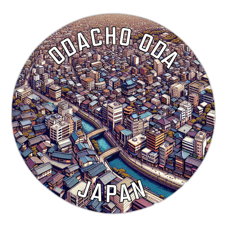Odacho oda Japan Souvenir Vinyl Decal Sticker 2-Inch