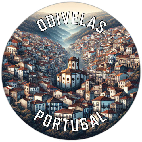 Odivelas Portugal Souvenir Die Cut Flat Magnet 4-Inch