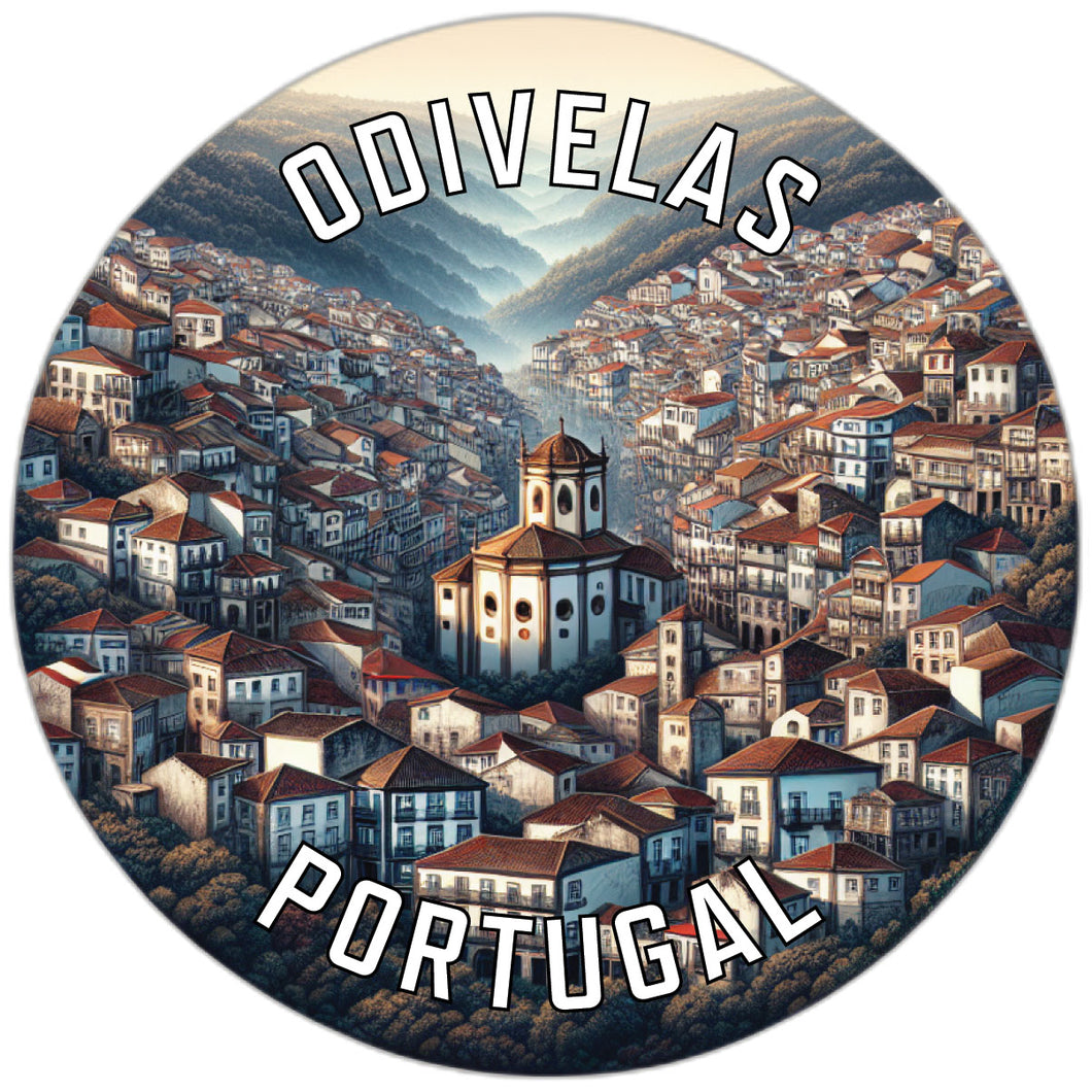 Odivelas Portugal Souvenir Die Cut Flat Magnet 4-Inch