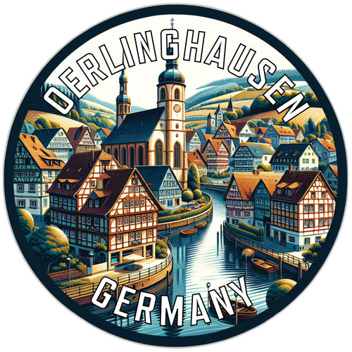 Oerlinghausen Germany Souvenir Die Cut Flat Magnet 2-Inch