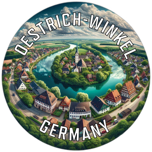 Oestrich Winkel Germany Souvenir Die Cut Flat Magnet 6-Inch
