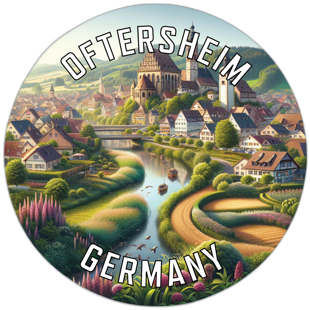 Oftersheim Germany Souvenir Die Cut Flat Magnet 2-Inch