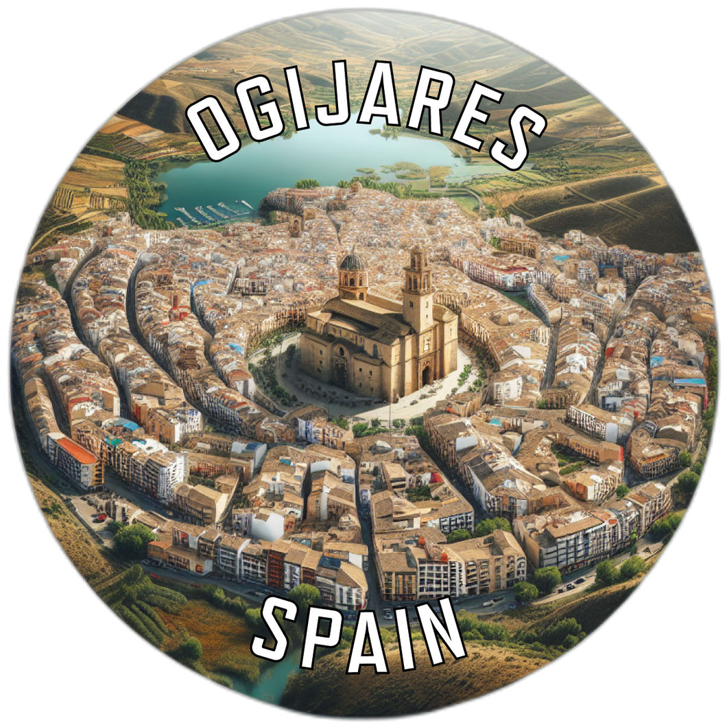 Ogijares Spain Souvenir Die Cut Flat Magnet 6-Inch