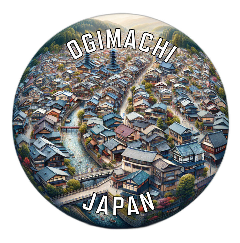 Ogimachi Japan Souvenir Vinyl Decal Sticker 6-Inch